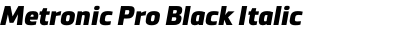 Metronic Pro Black Italic
